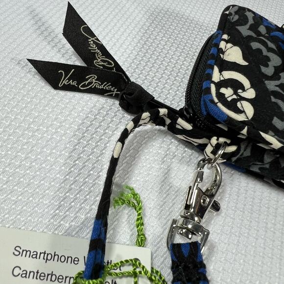 Vera Bradley Wristlet Wallet Canterberry Cobalt Retired Pattern 2013 - Picture 6 of 9
